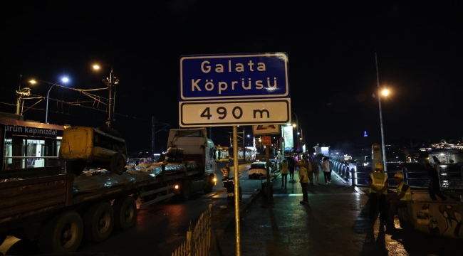 Galata Köprüsü, 40 gün bakım çalışmasında